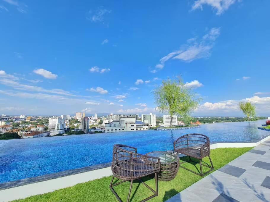 Astra Sky River High Floor,3 Bedrooms 97㎡ 山景房带浴缸 Chiang Mai Ngoại thất bức ảnh