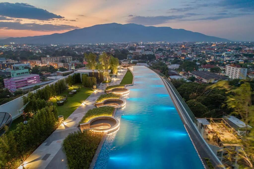 Astra Sky River High Floor,3 Bedrooms 97㎡ 山景房带浴缸 Chiang Mai Ngoại thất bức ảnh